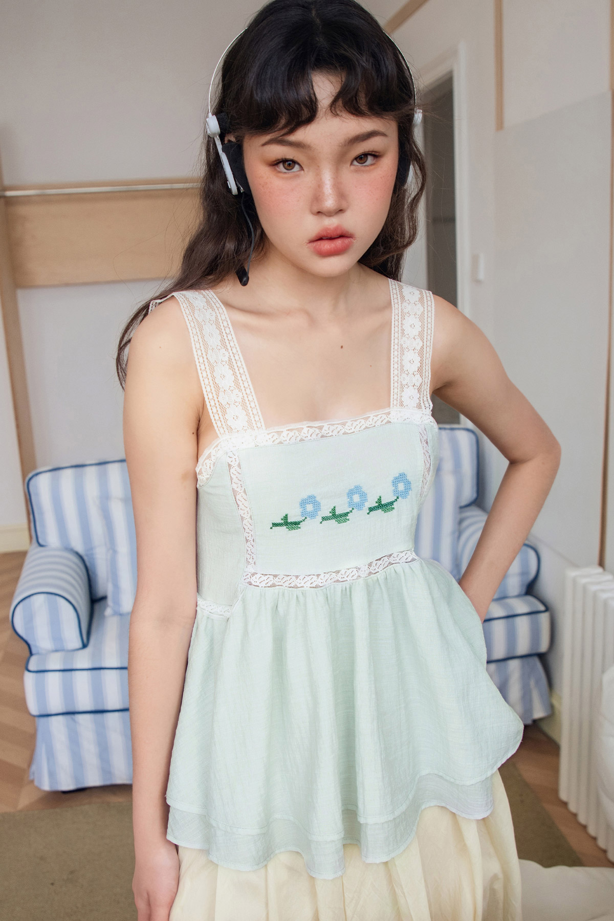 LOLA TOP - SEAFOAM