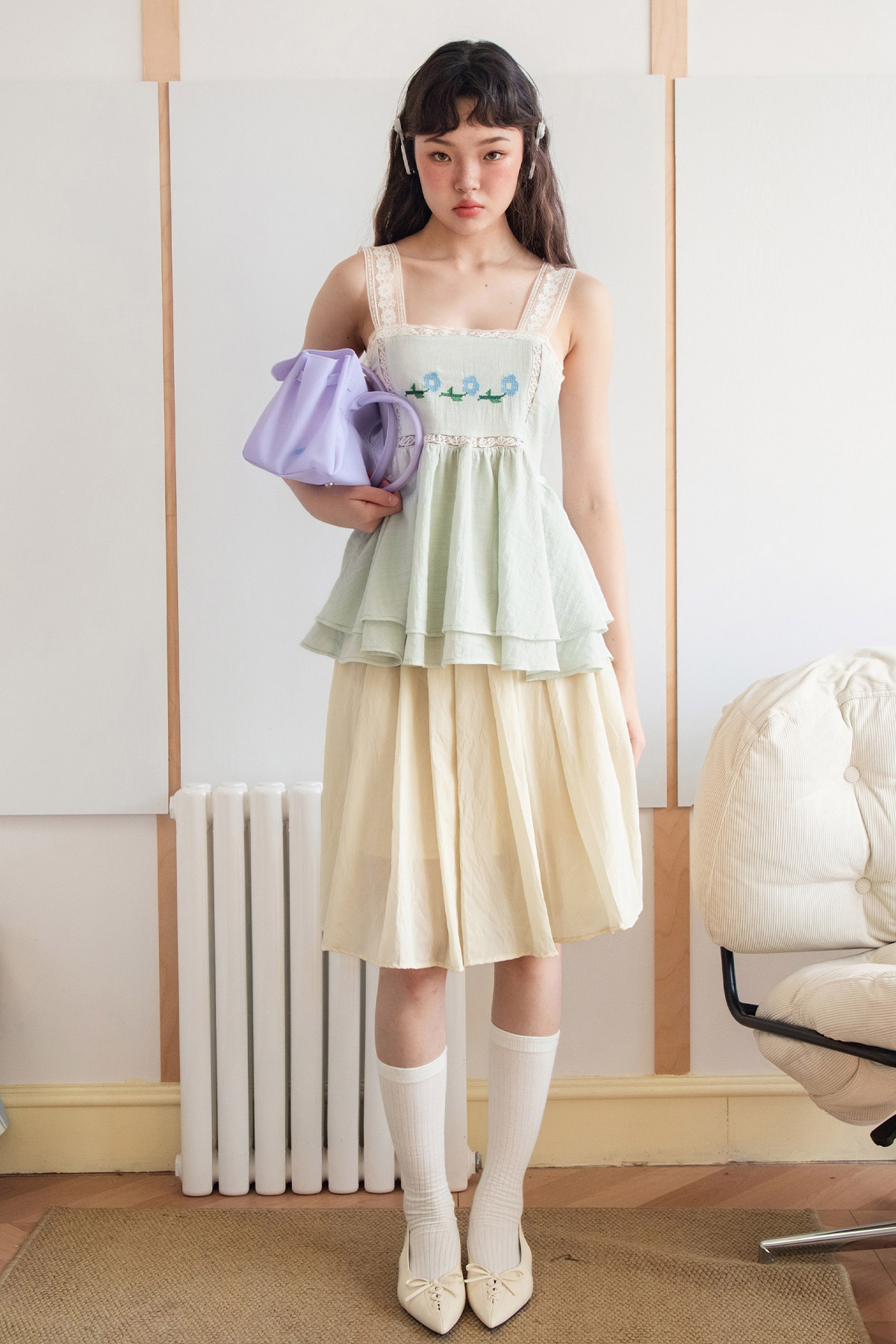 LOLA TOP - SEAFOAM