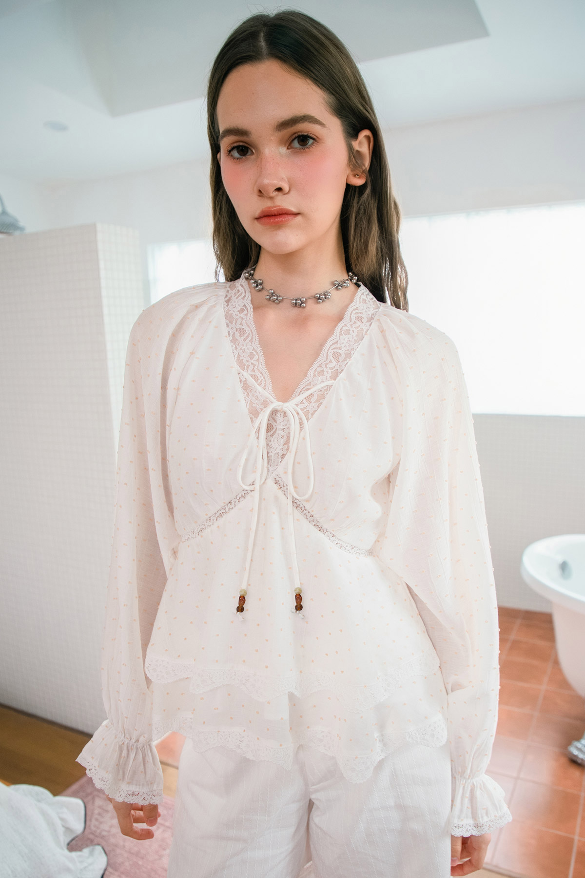MARCELLE TOP - IVORY