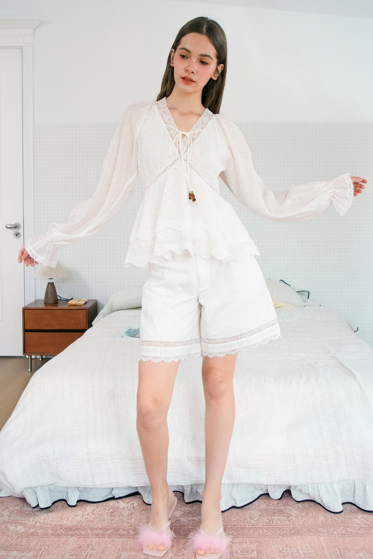 MARCELLE TOP - IVORY
