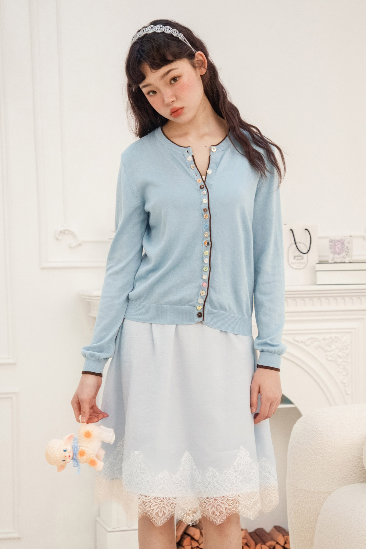 POPPY CARDIGAN - BLUEBERRY MOCHA