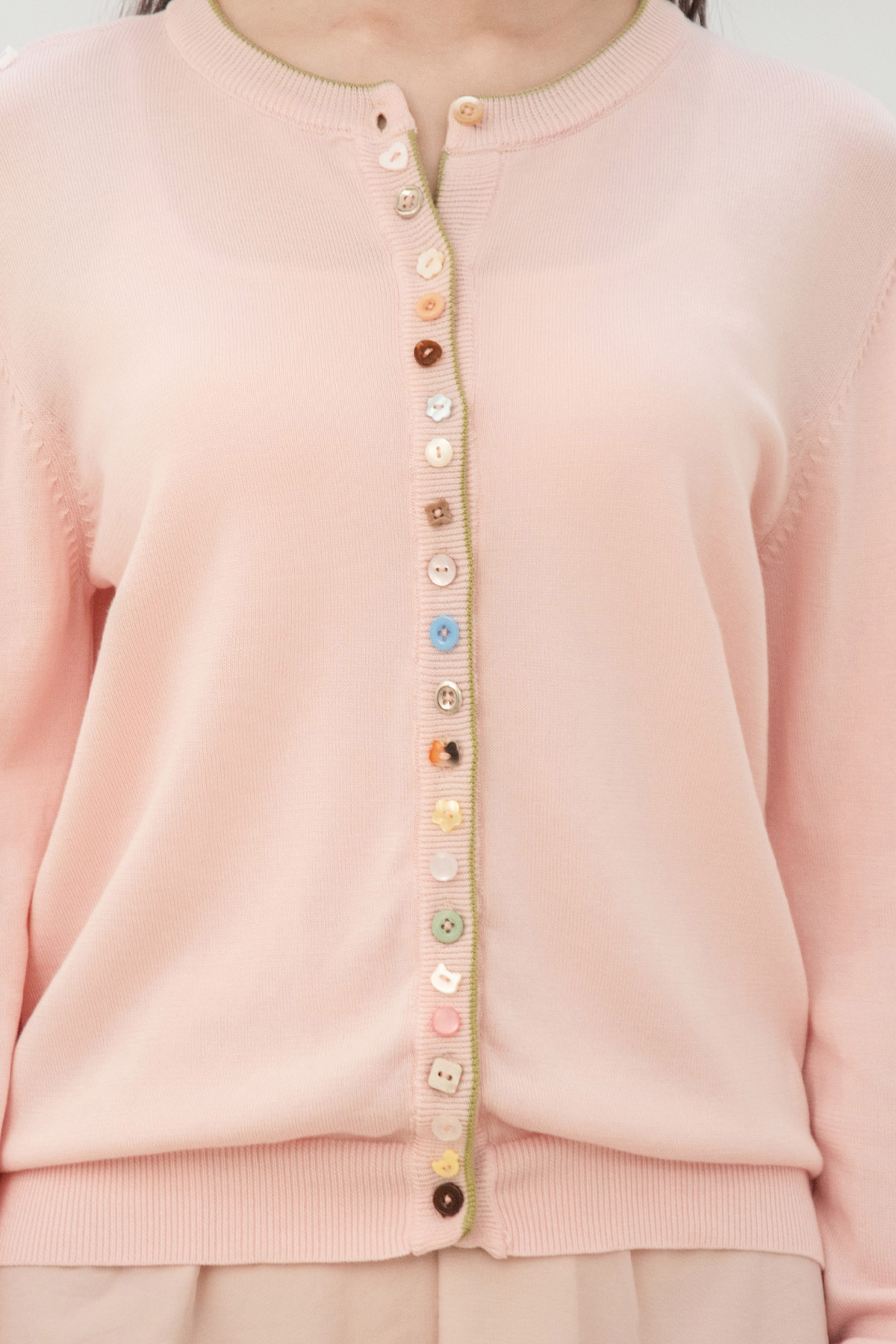POPPY CARDIGAN - STRAWBERRY MATCHA