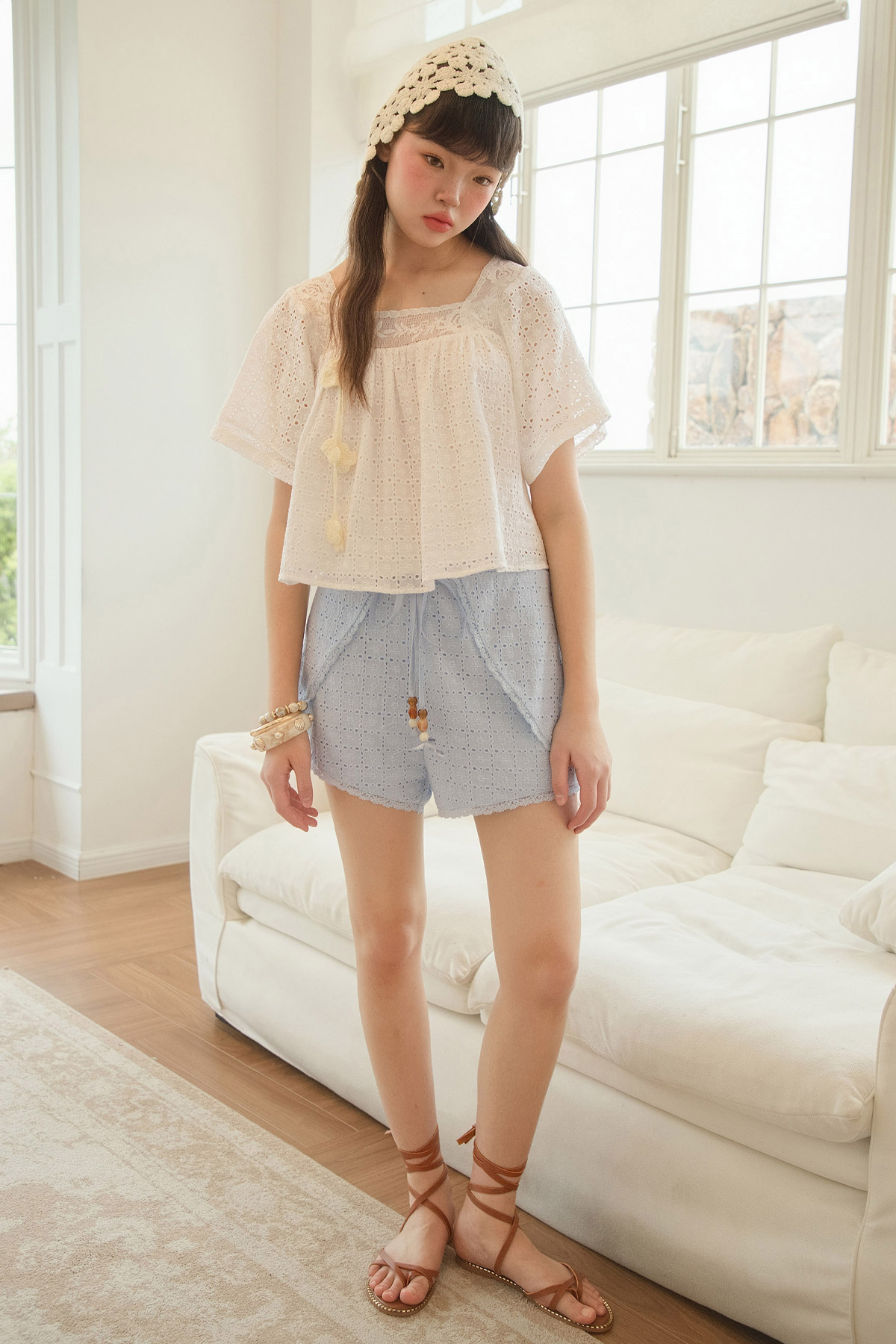 BETTY SHORTS - POWDER