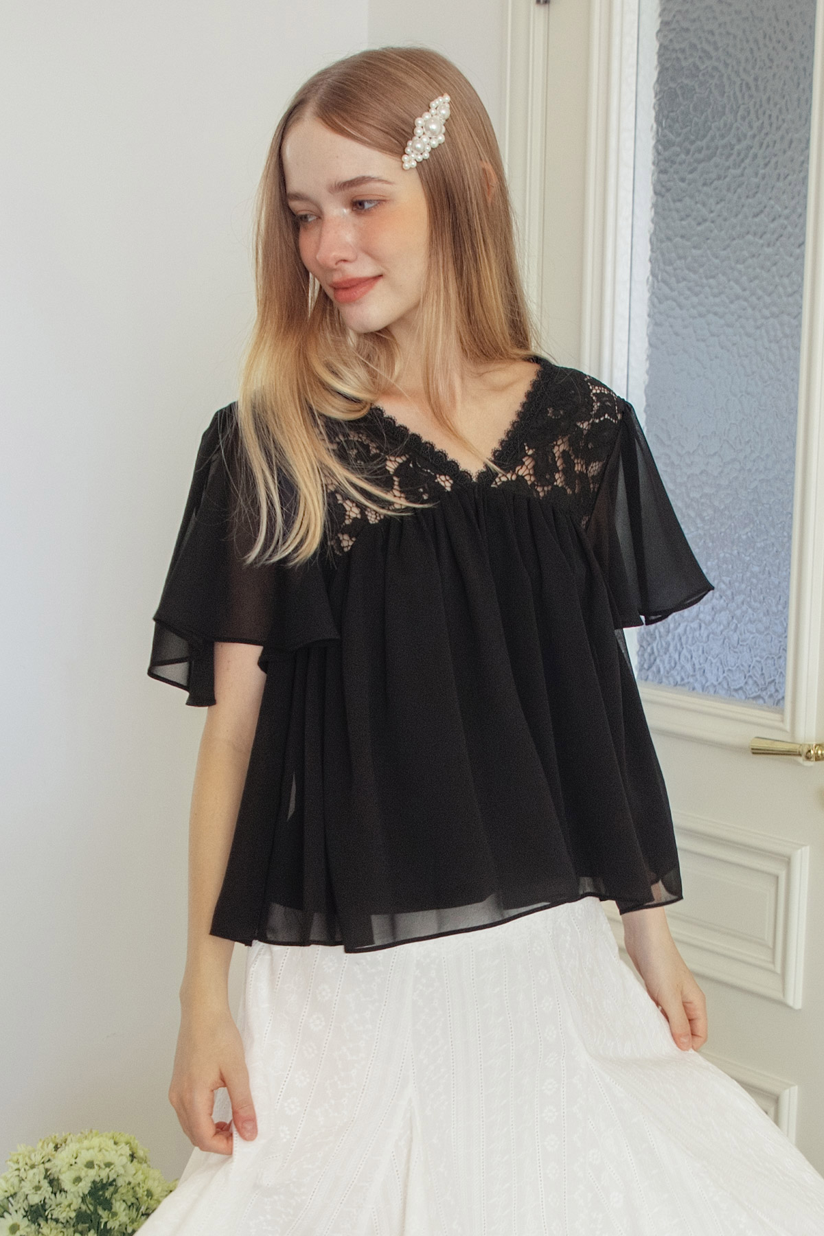 CELINE TOP - NOIR
