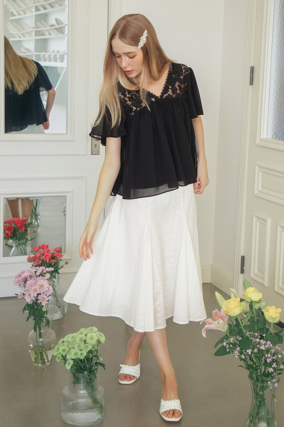 CELINE TOP - NOIR