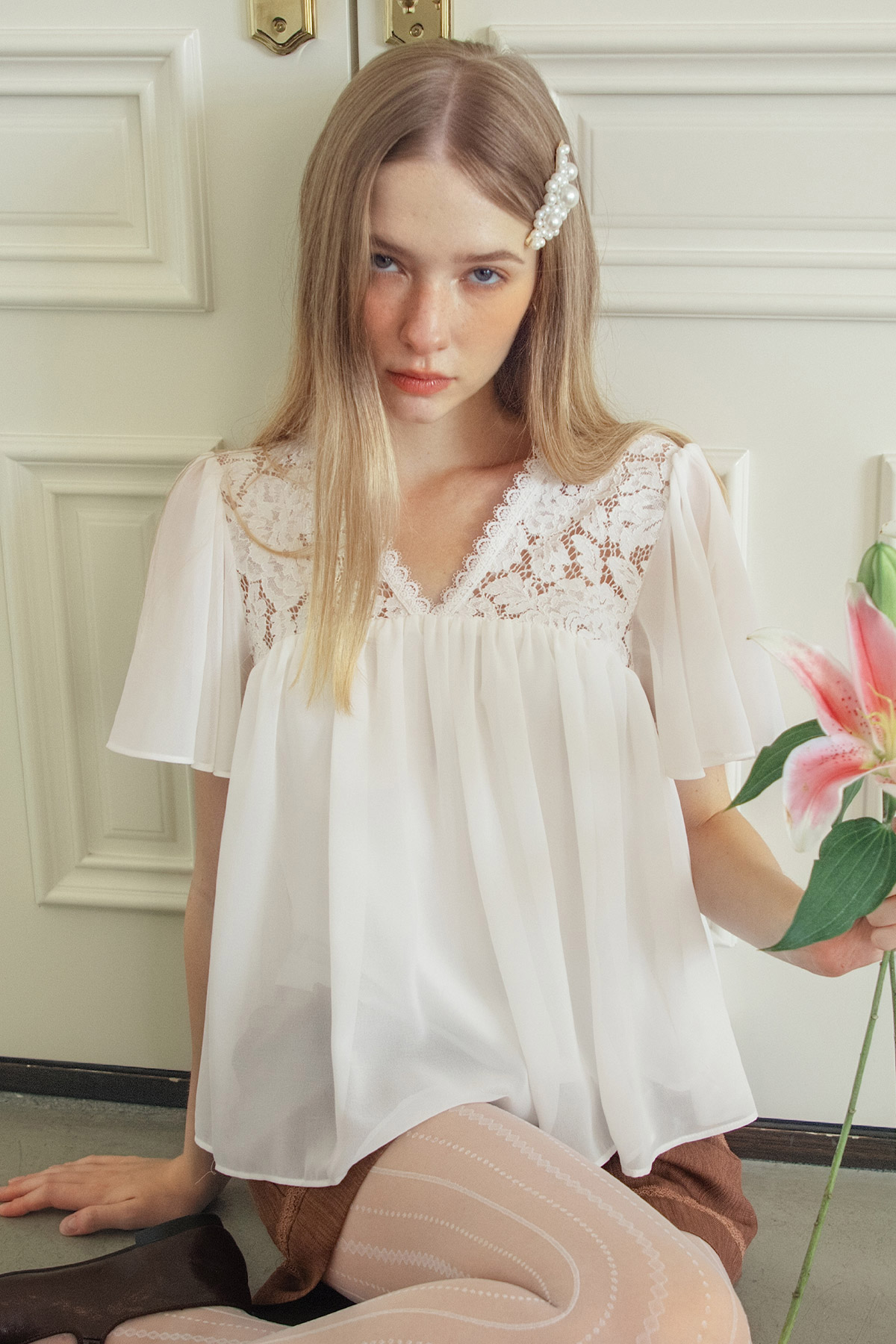 CELINE TOP - WHITE