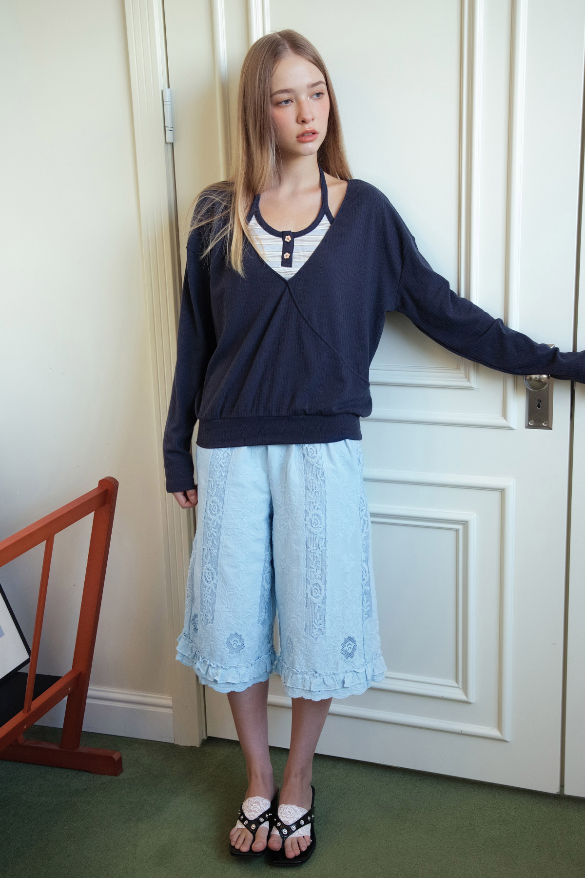 SASHA 2PC TOP - NAVY