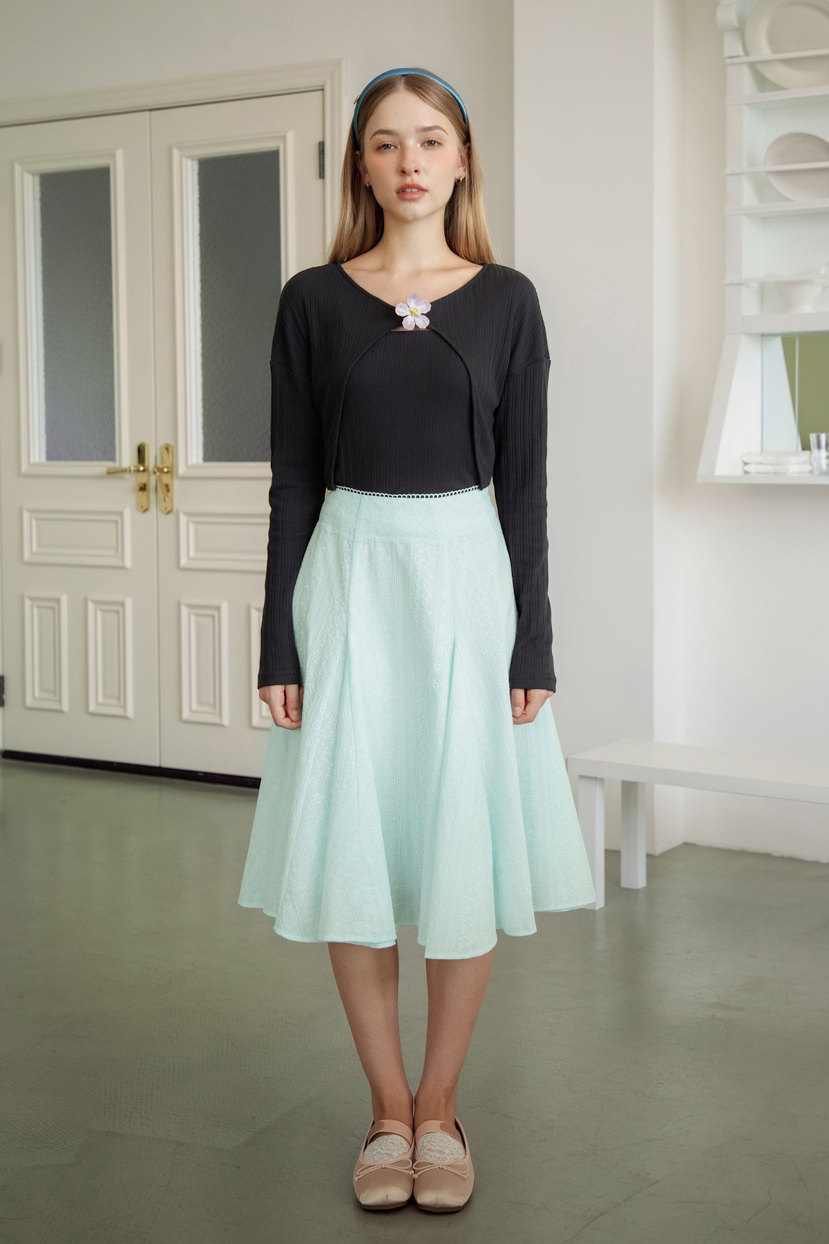 KARINE SKIRT - SEAFOAM