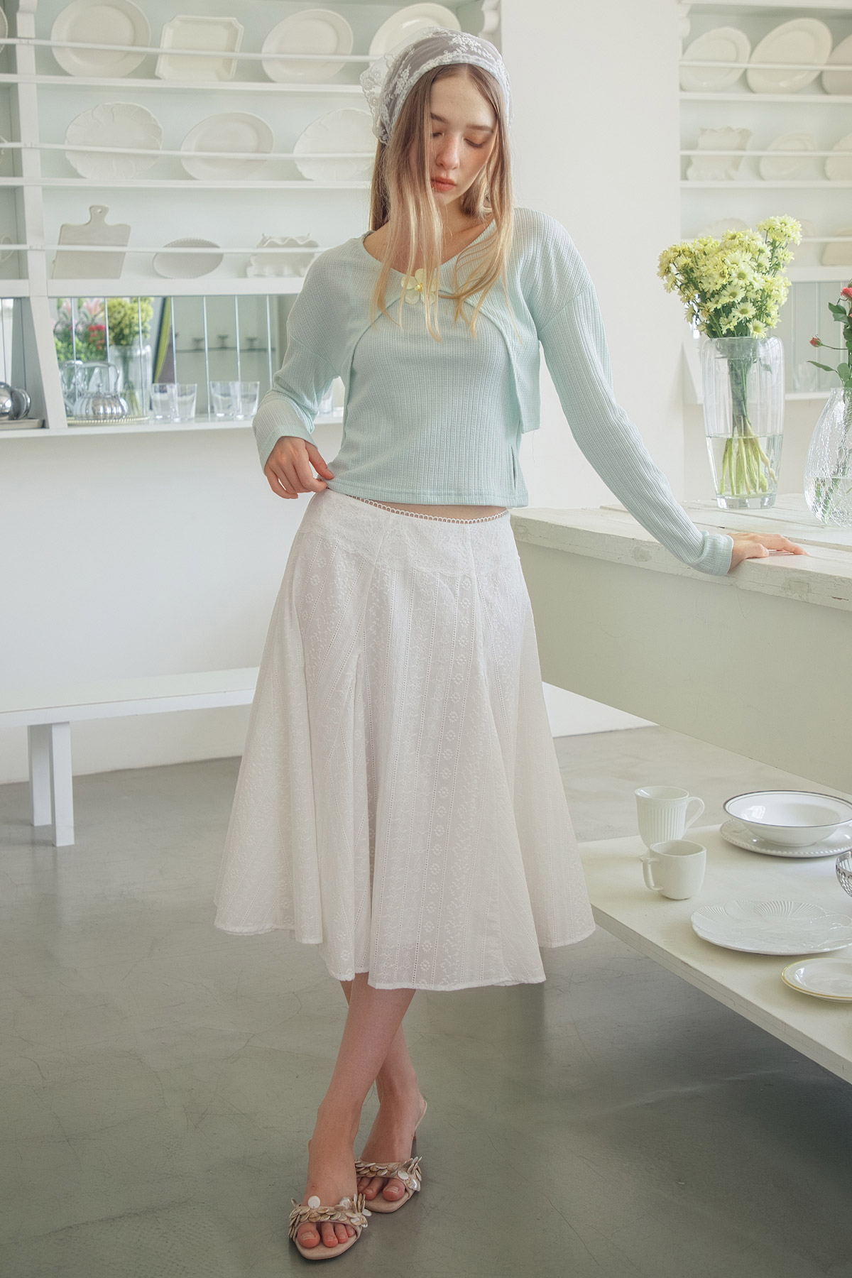 KARINE SKIRT - WHITE