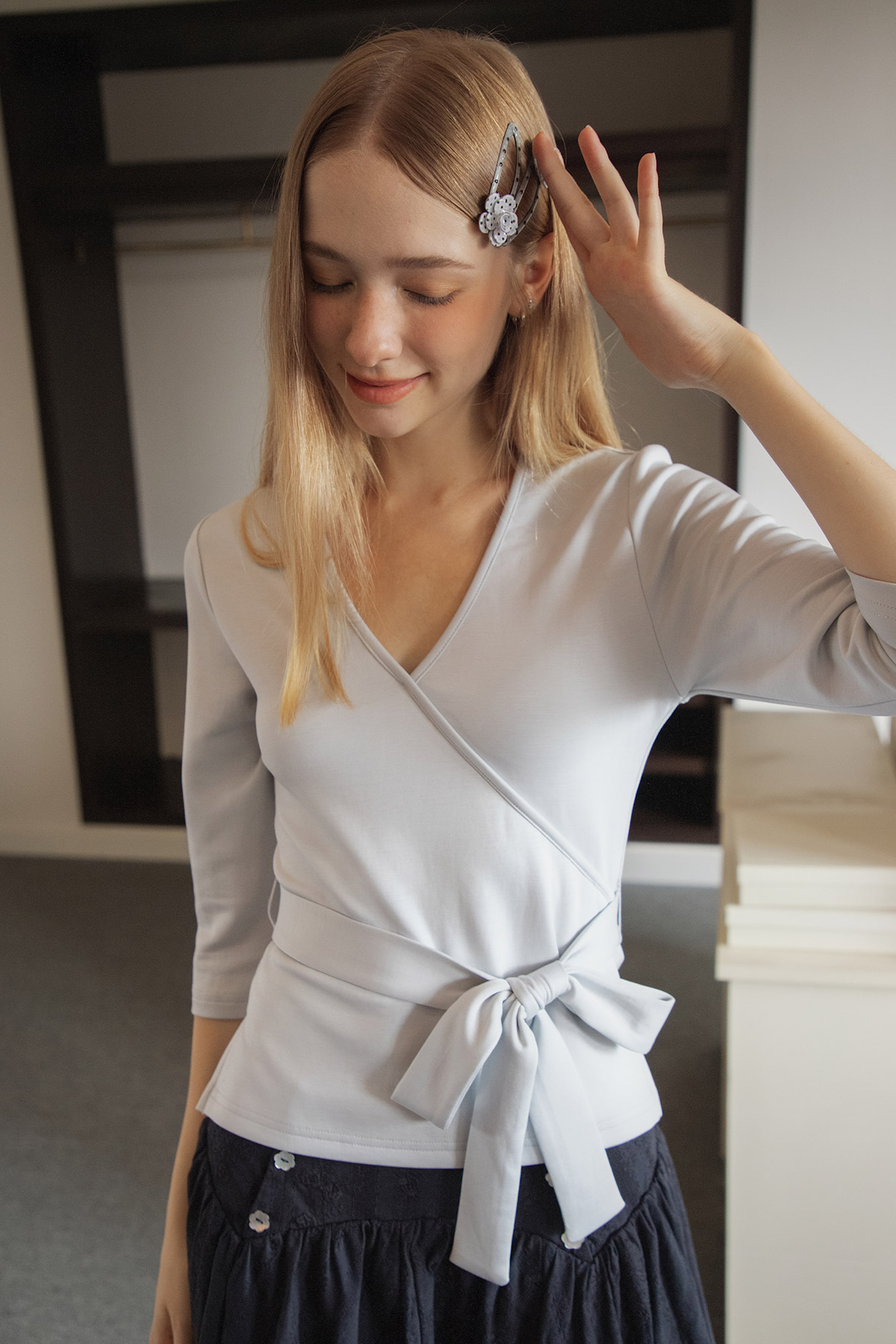 LEORA TOP - POWDER