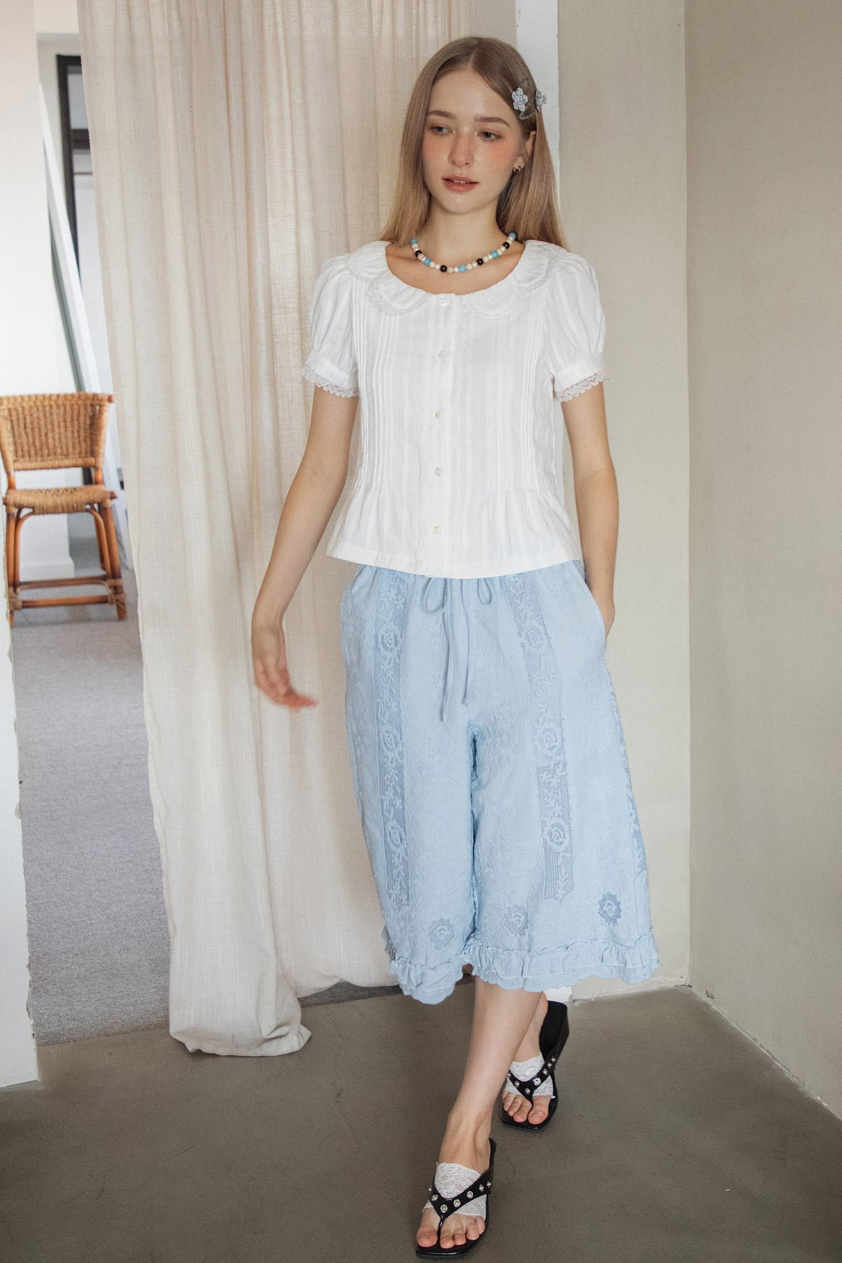 SALLIE TOP - WHITE