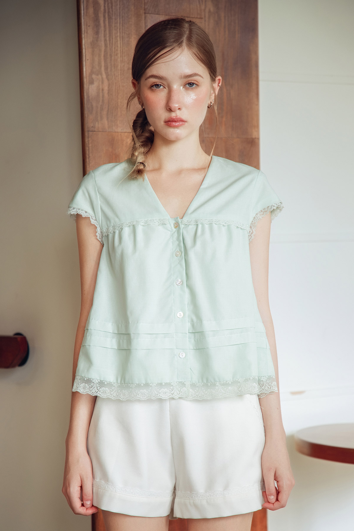 SIMONE TOP - SEAFOAM
