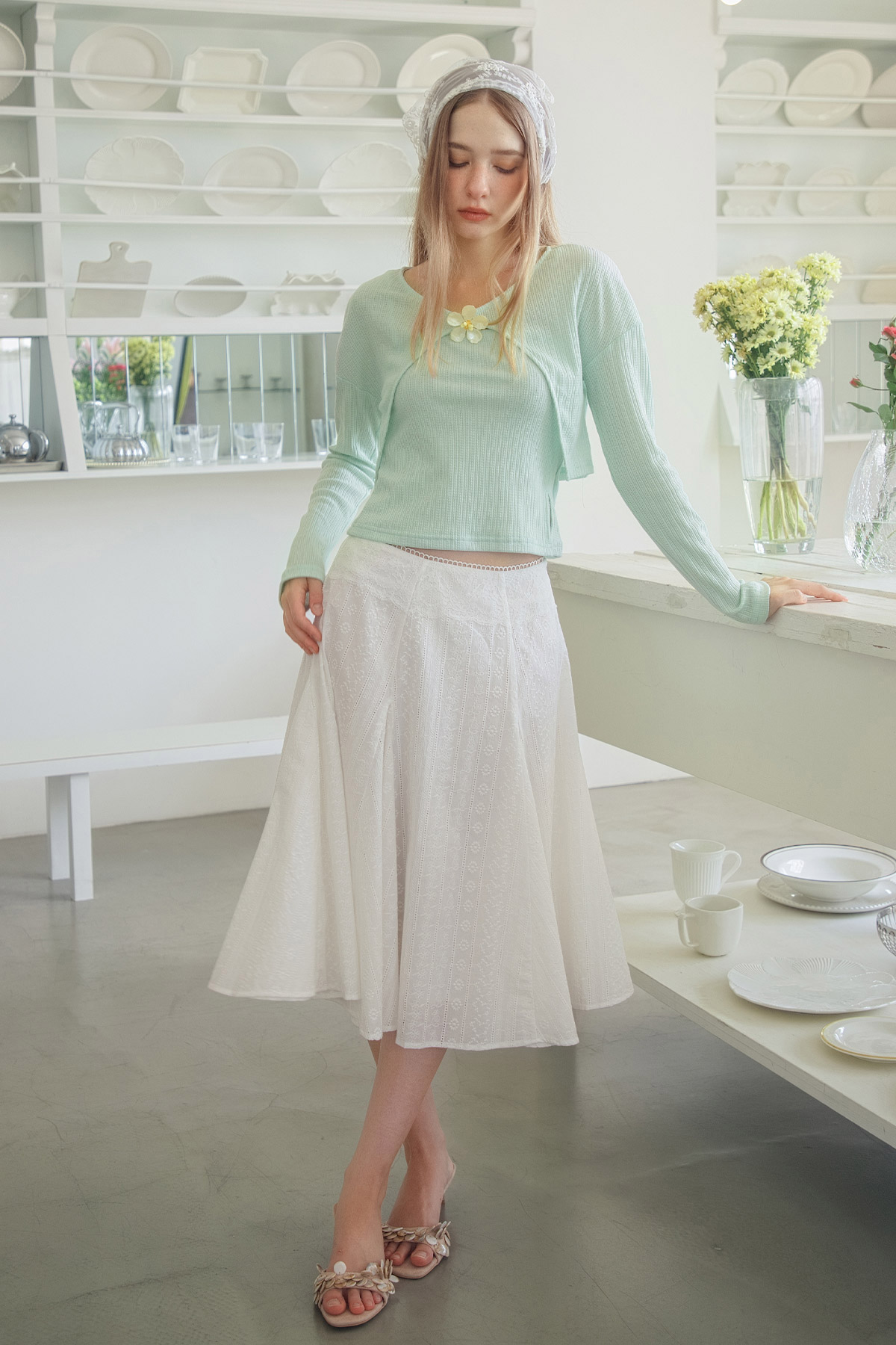 THORA TOP - SEAFOAM