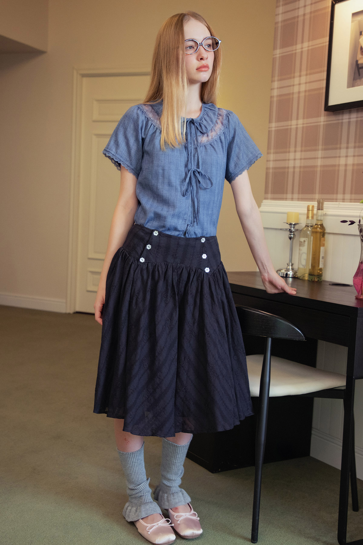 YVETTE SKIRT - MIDNIGHT