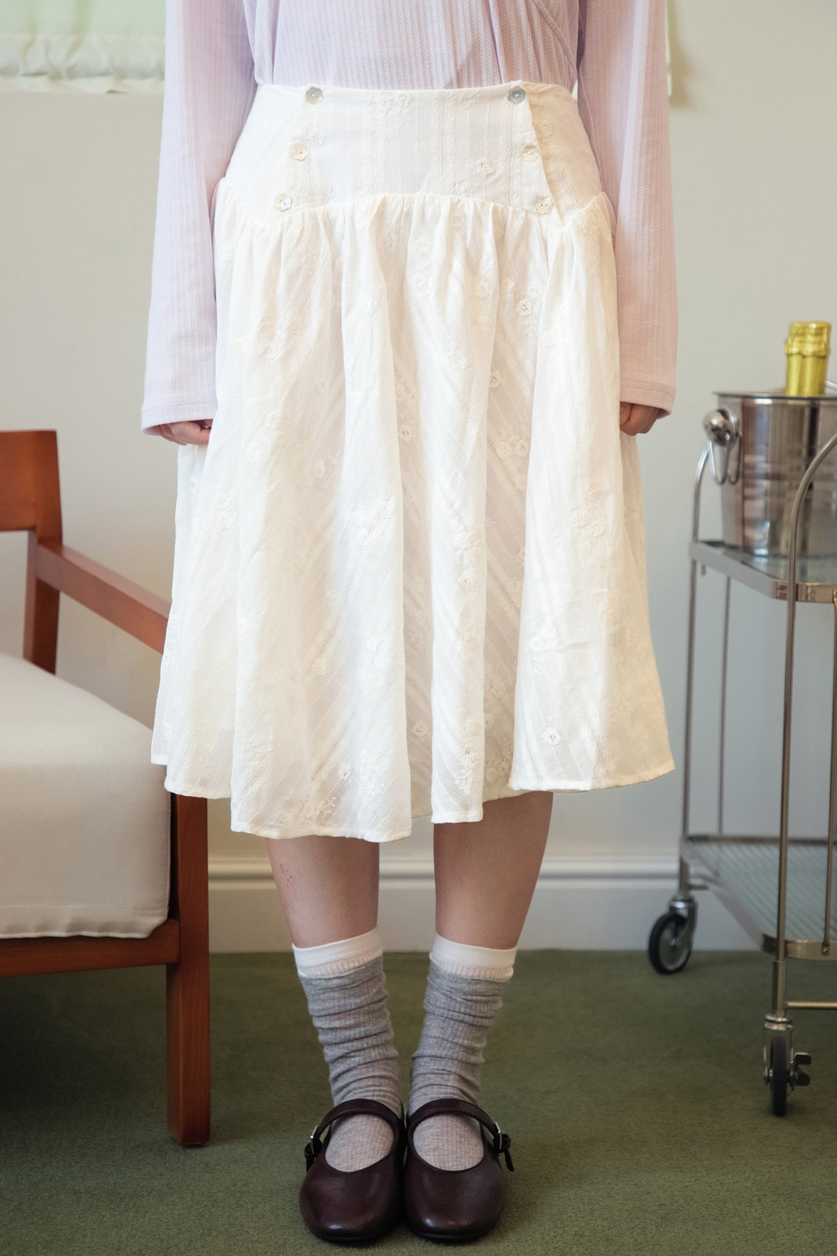 YVETTE SKIRT - WHITE