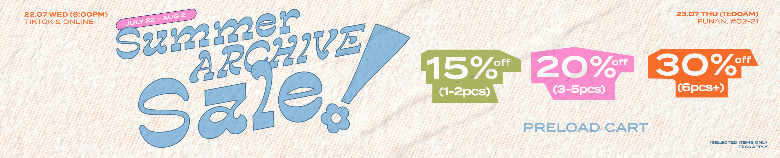 SUMMER ARCHIVE SALE