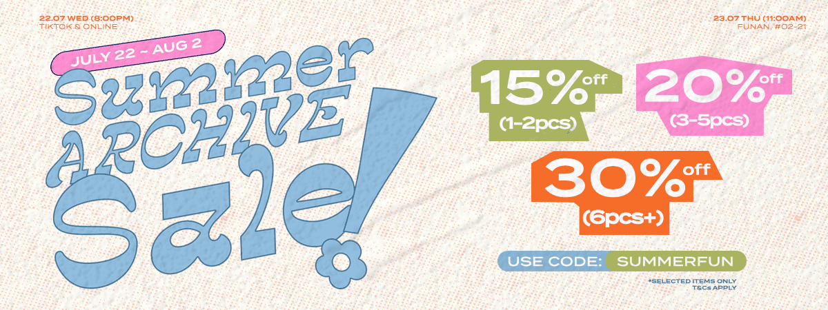 SUMMER ARCHIVE SALE