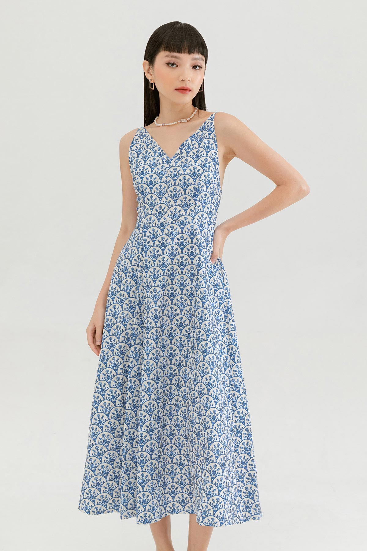 DECLAN PADDED DRESS - ROCOCO [BY MODPARADE]