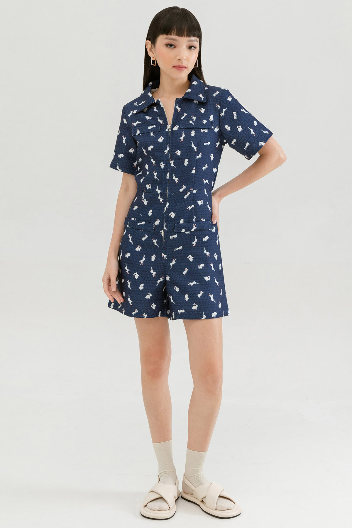 *SALE* FIELD JUMPSUIT - BUNNIES [BY MODPARADE]