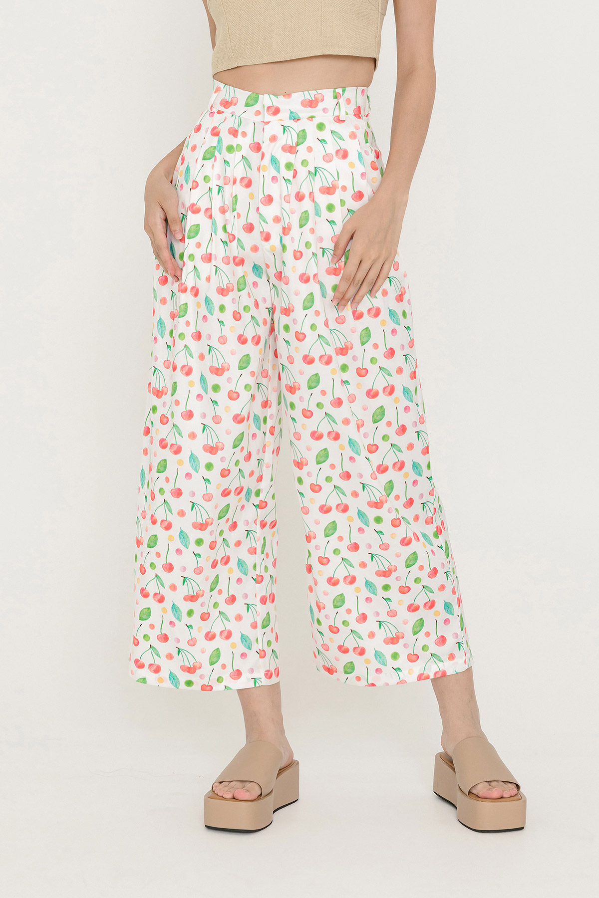 *SALE* PAIGE PANTS - CHERRY ON TOP [BY MODPARADE]