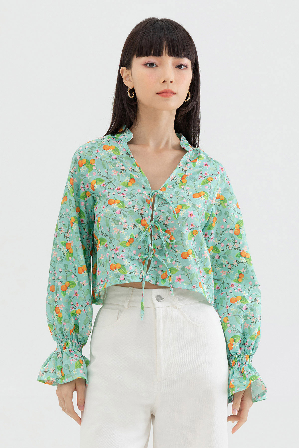 *SALE* PALIN TOP - CITRUS GROVE [BY MODPARADE]