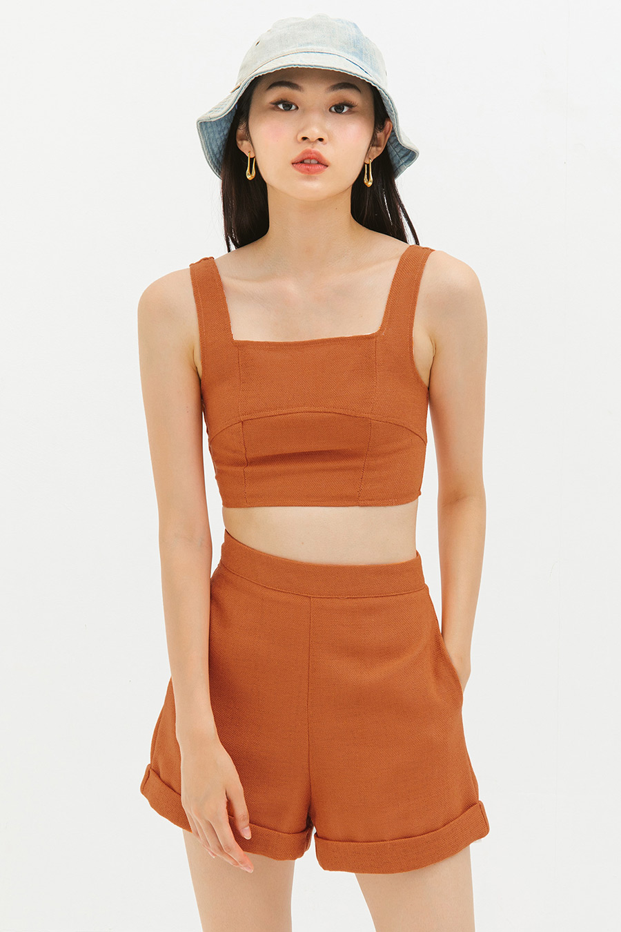 *SALE* WHEATON TOP - TERRACOTTA [BY MODPARADE]