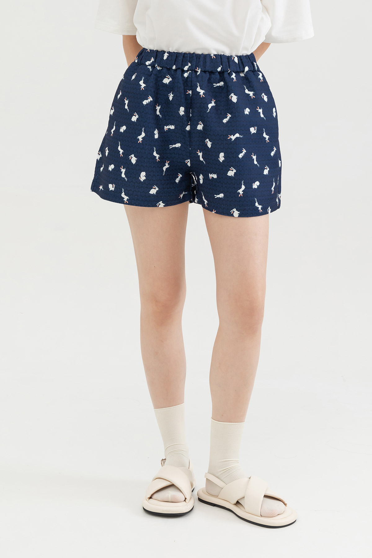 *SALE* WHEELER LOUNGE SHORTS - BUNNIES [BY MODPARADE]