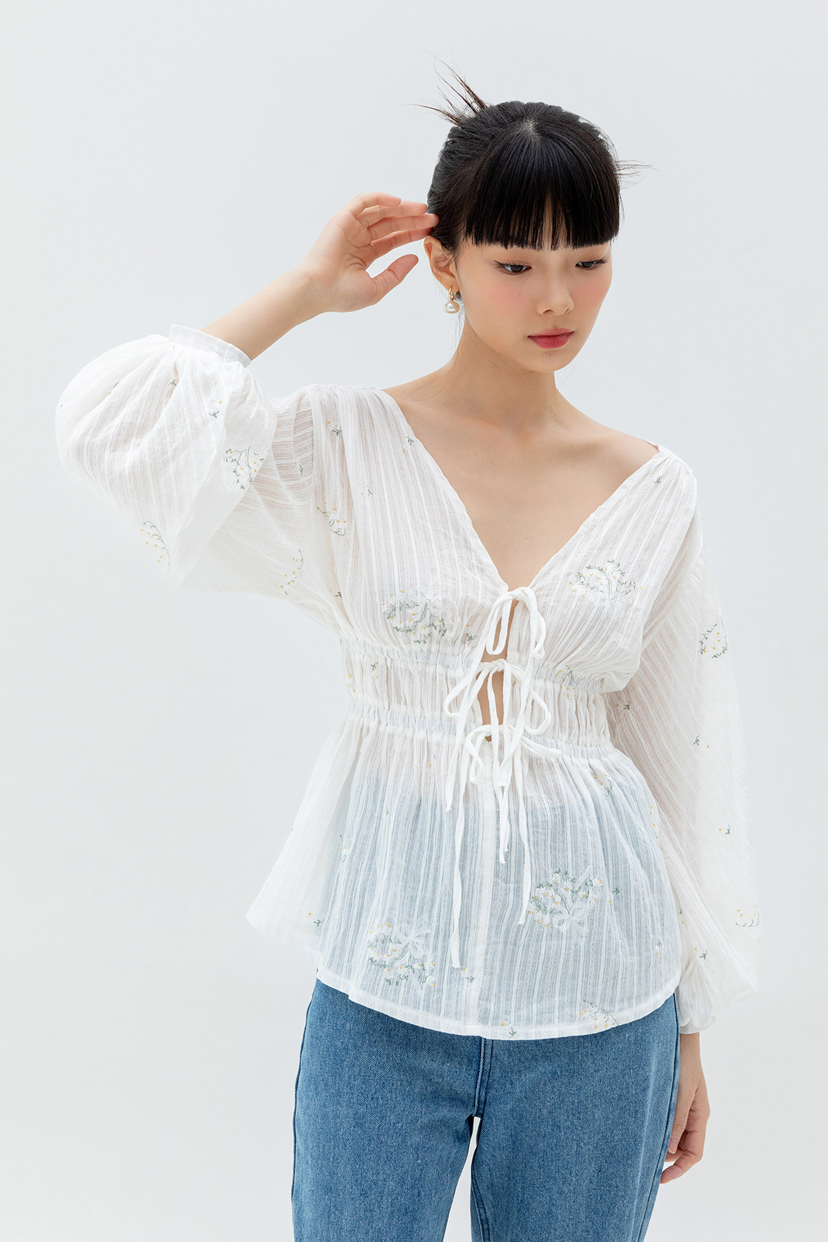 *RESTOCKED* DOLCIE TOP - SOFT CHAMOIS [BY MODPARADE]