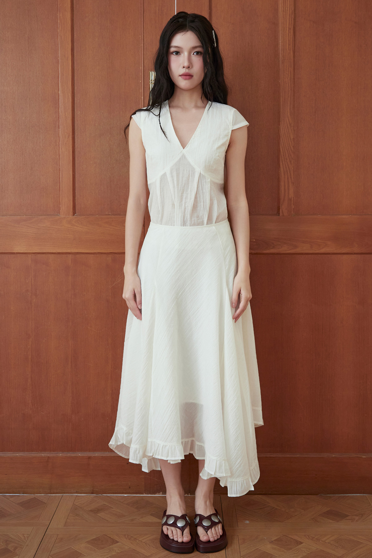 ELEANORA SKIRT - IVORY