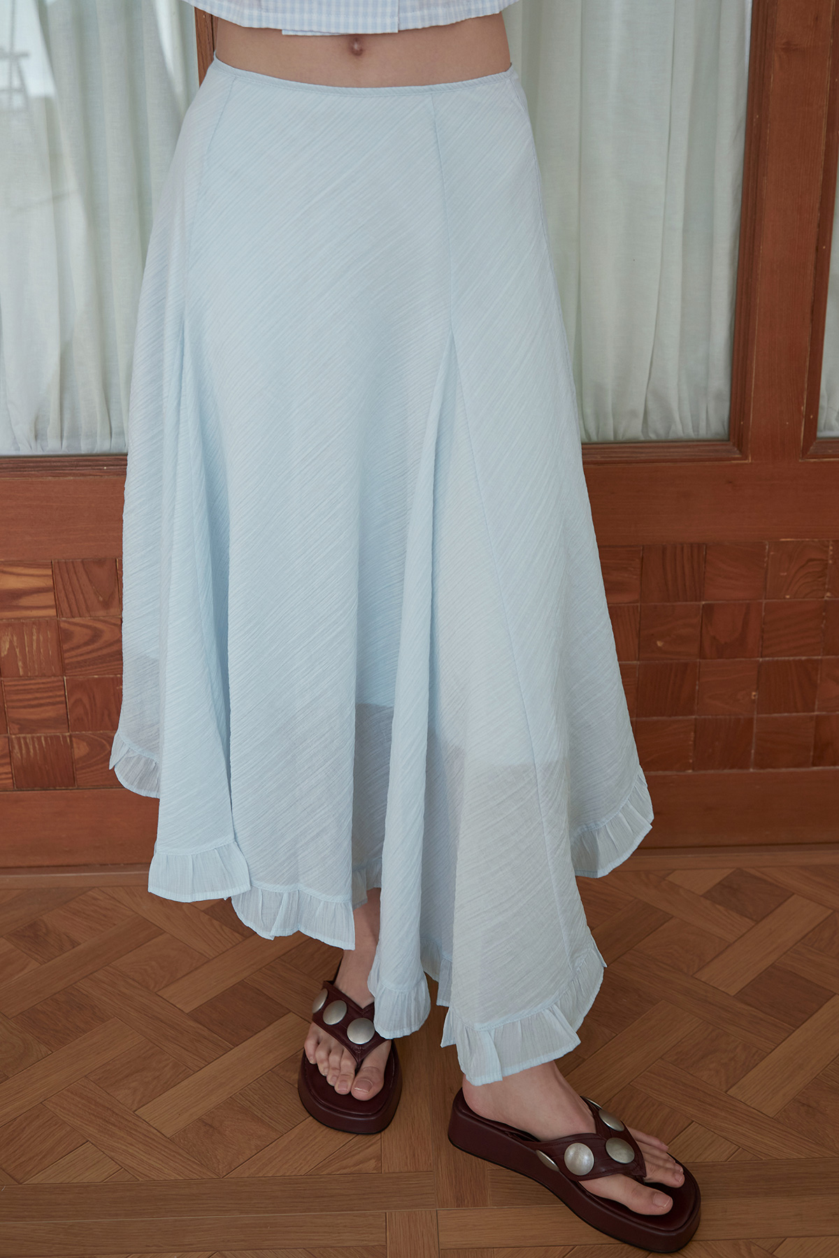 ELEANORA SKIRT - MISTY BLUE