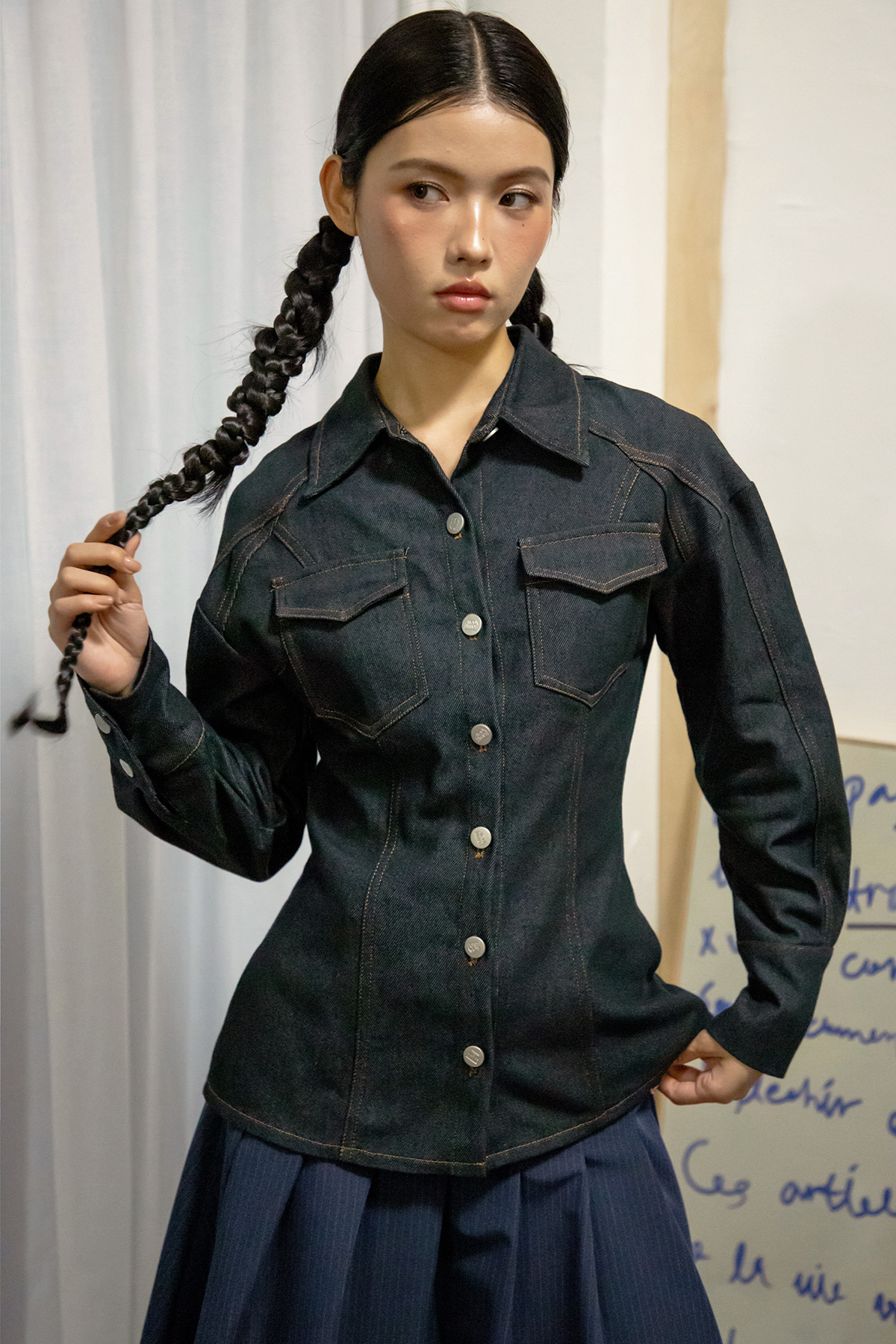 JEROME TOP - GRAPHITE [BY MODPARADE]