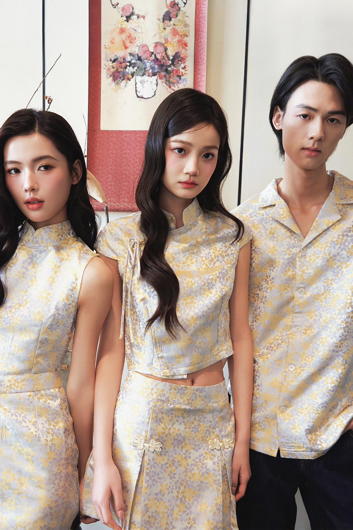 MEI CHEONGSAM TOP - ROYAL CITRINE [BY MODPARADE]