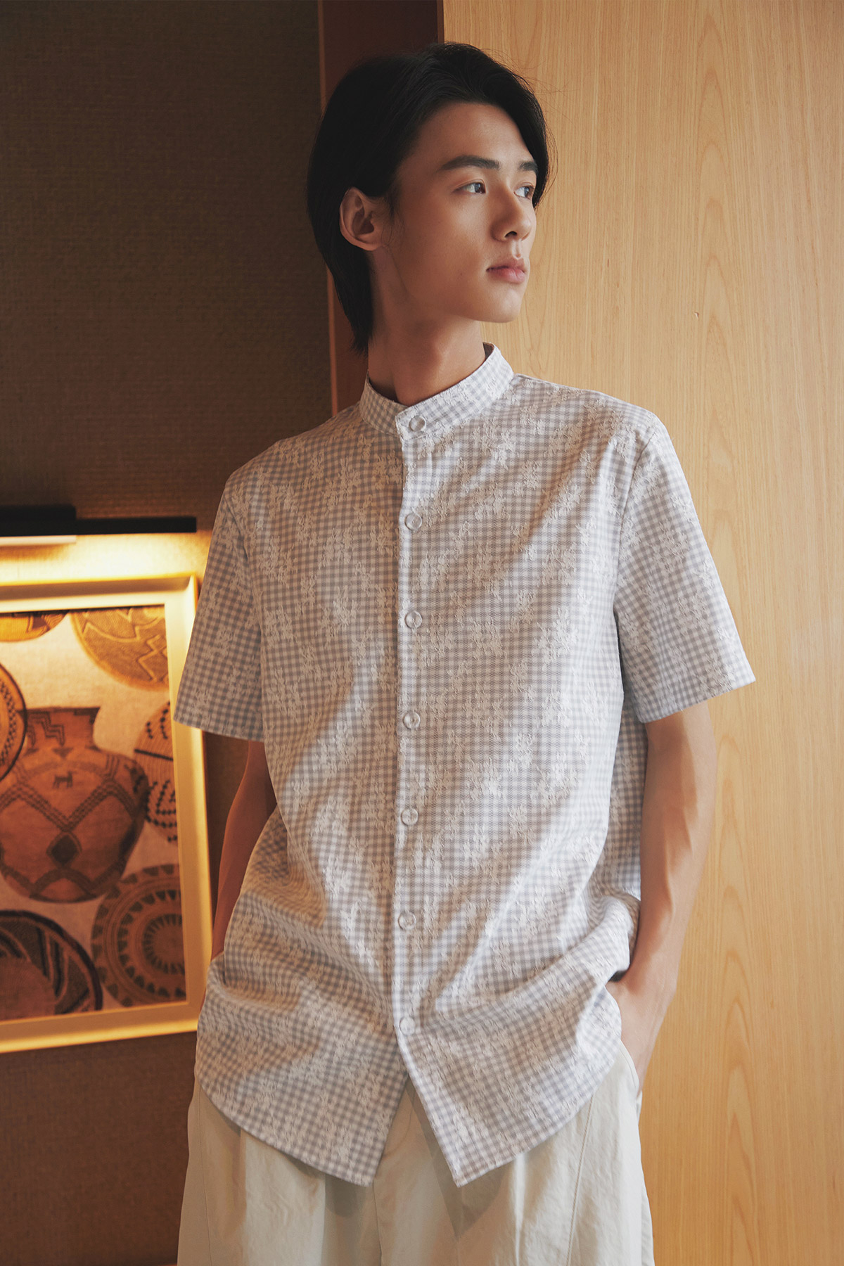 NOAH SHIRT - GREY MANOR LACE [BY MODPARADE]