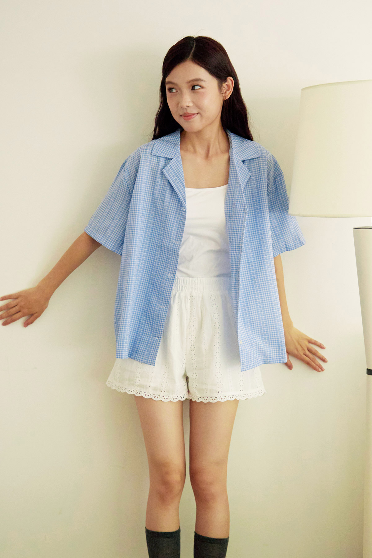 NOEMIE SHIRT - BLUE BASKET [BY MODPARADE]