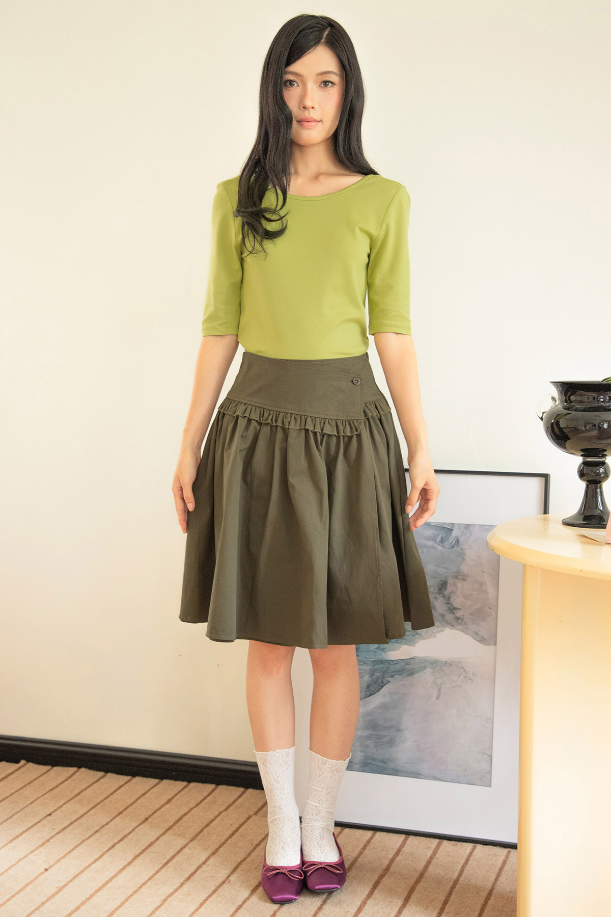 TAYLOR SKIRT - PINE [BY MODPARADE]